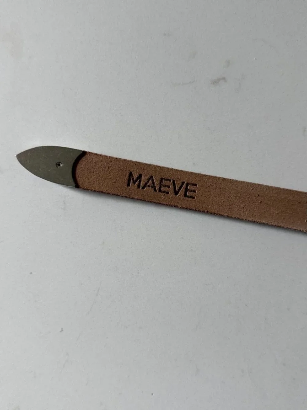 Maeve Label Dark Brown Western Thin Belt NWT